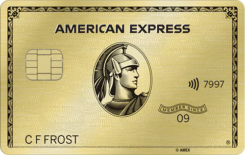 American Express Gold 官方卡面