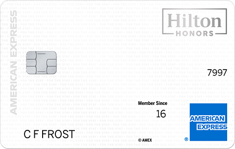 American Express Hilton Honors 官方卡面