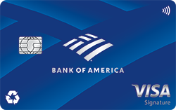 Bank of America Travel Rewards 官方卡面