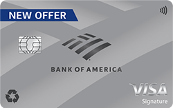 Bank of America Unlimited Cash Rewards 官方卡面